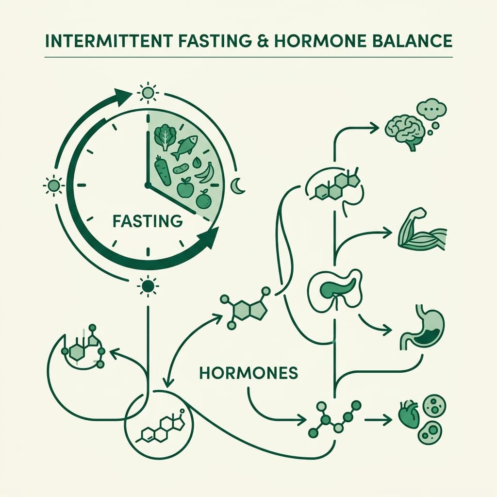 Fasting and Hormone Balance Infographic