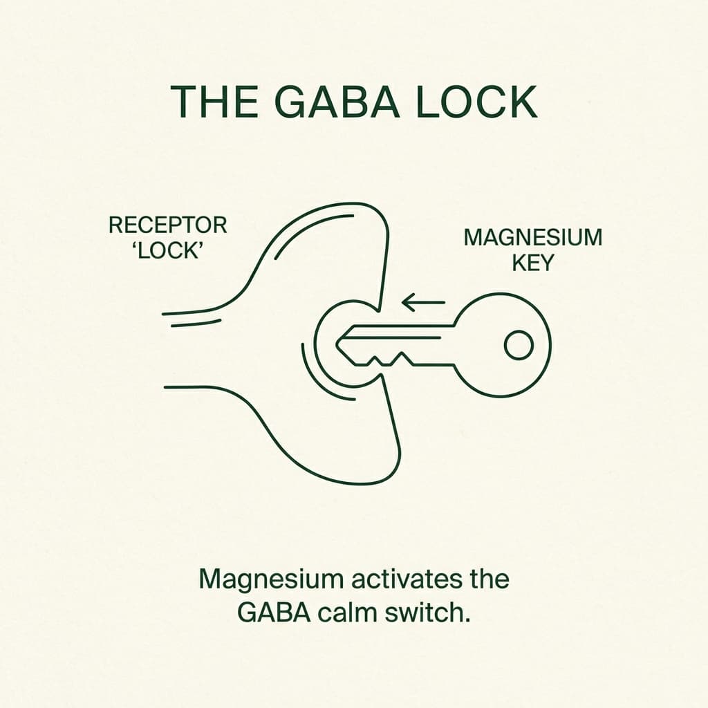 Illustration: The GABA Lock and Magnesium Key